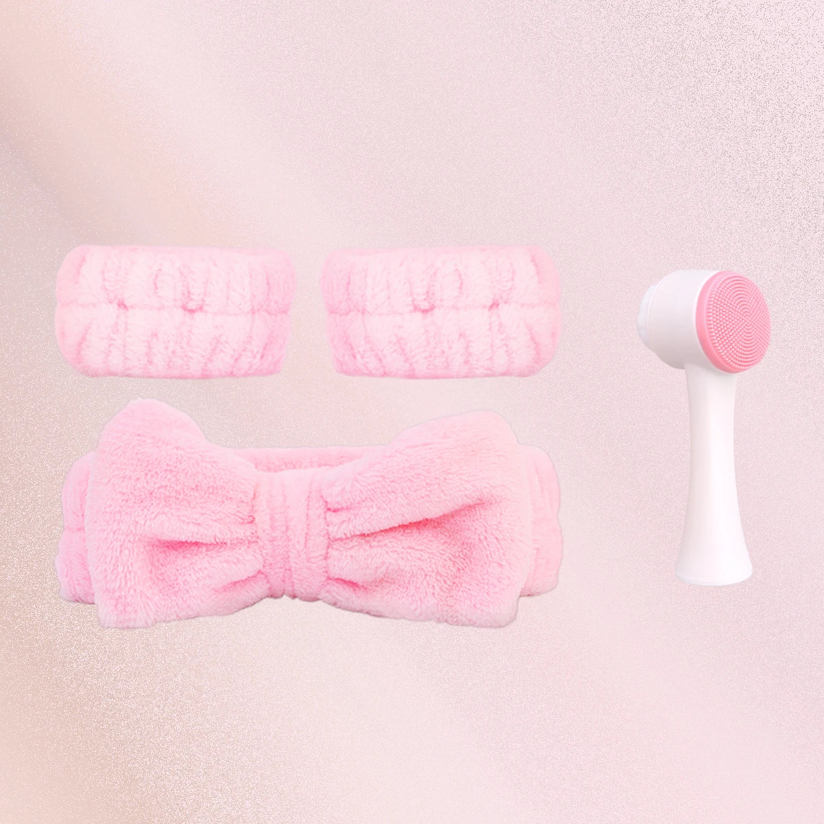 Set de limpieza y masaje facial BB Bellezachic con esponjas y herramientas para cuidado facial.