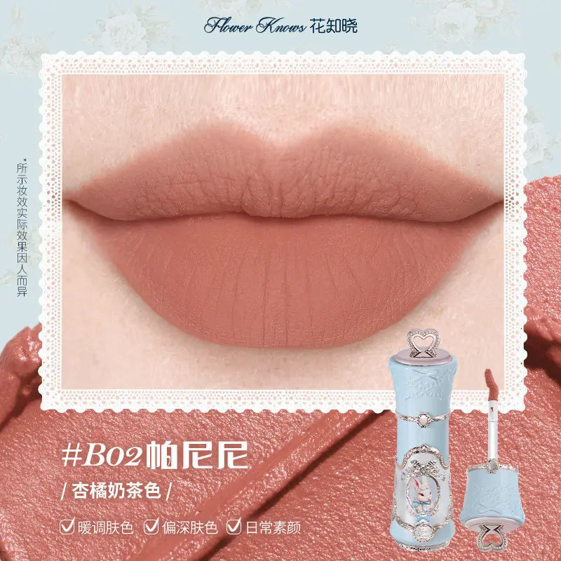 Labial líquido mate Flower Knows de BB Bellezachic en tono natural, con envase de 5 ml y acabado mate en la imagen.