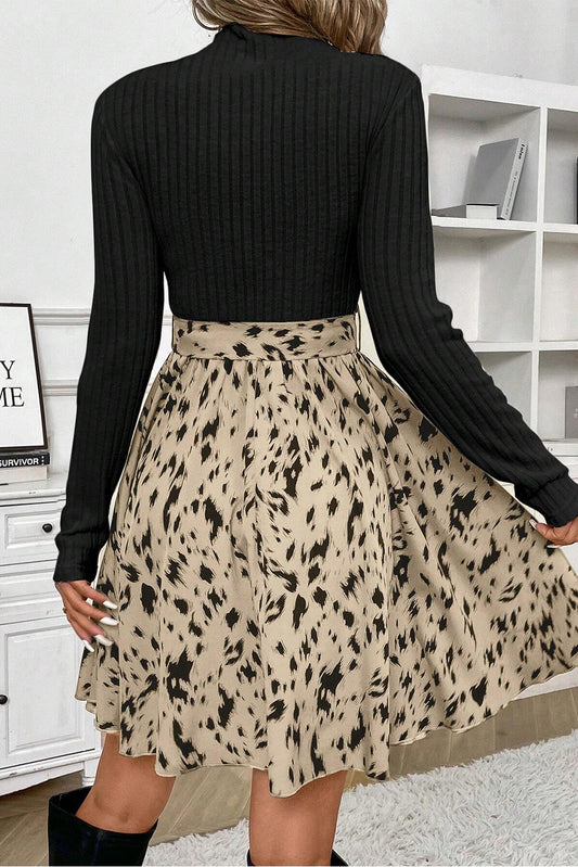 Vestido combinado