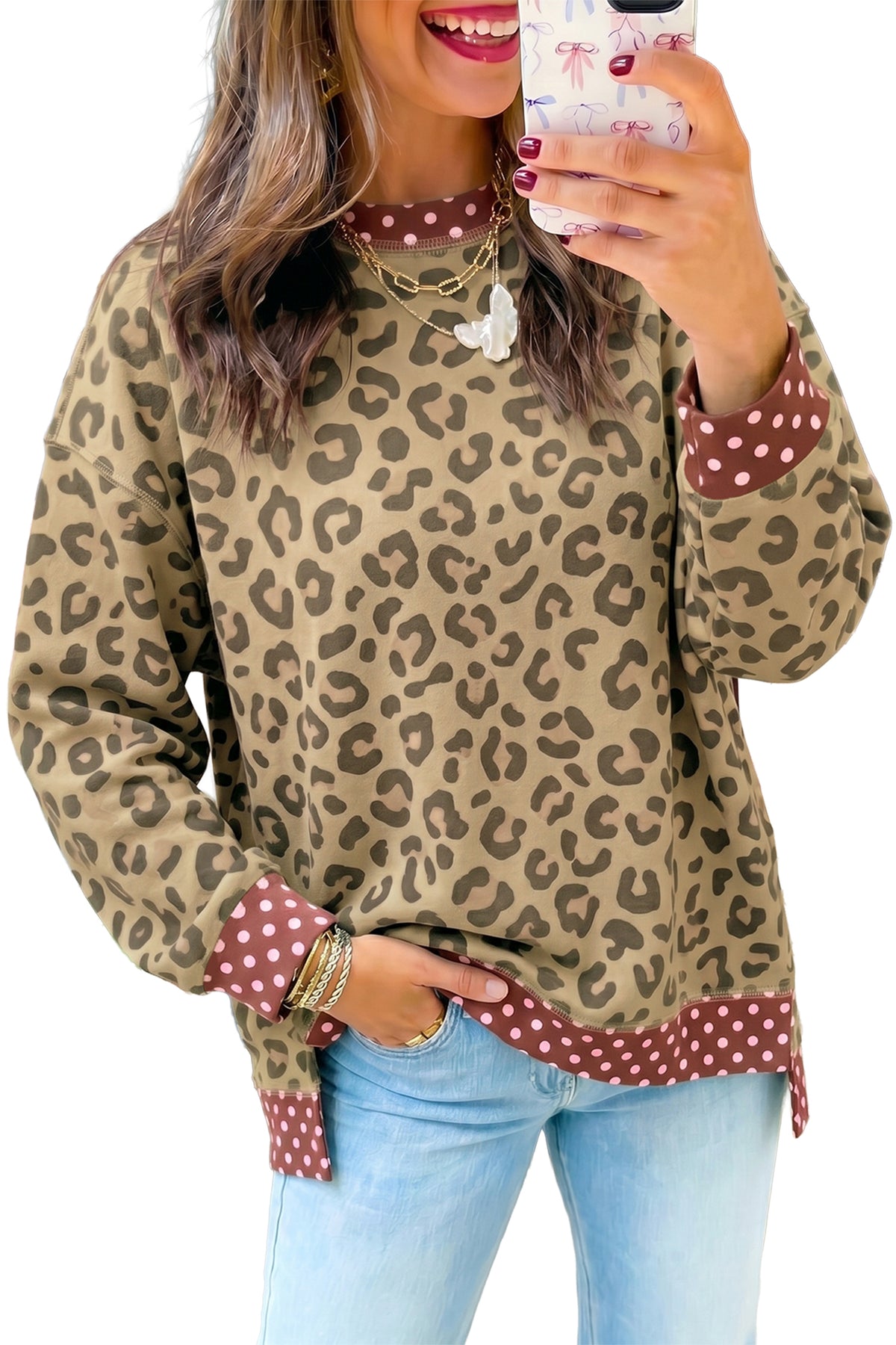 Top de leopardo y lunares