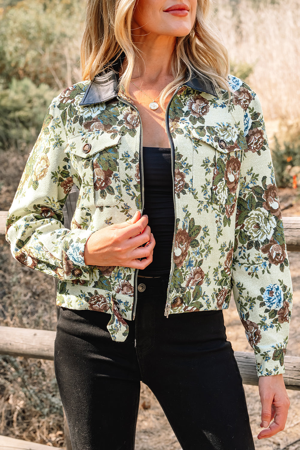 Chaqueta de flores