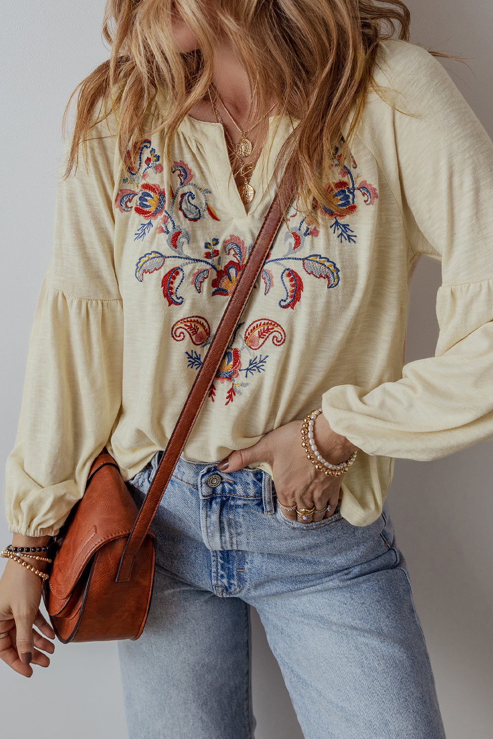 Blusa bordada