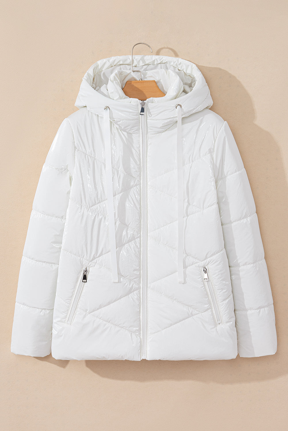 Chaqueta acolchada blanca