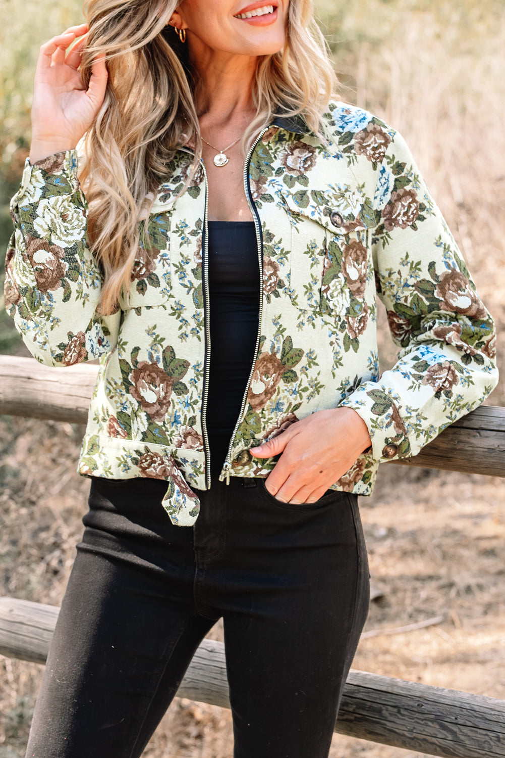 Chaqueta de flores