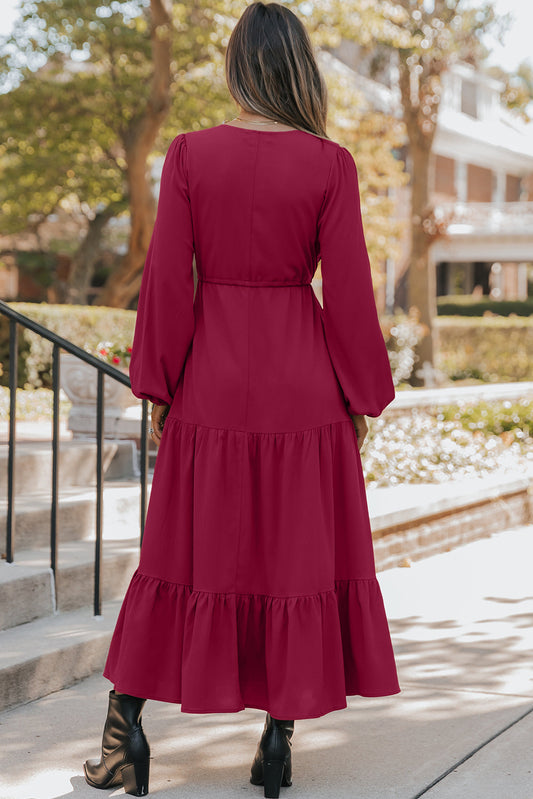 Vestido burdeos
