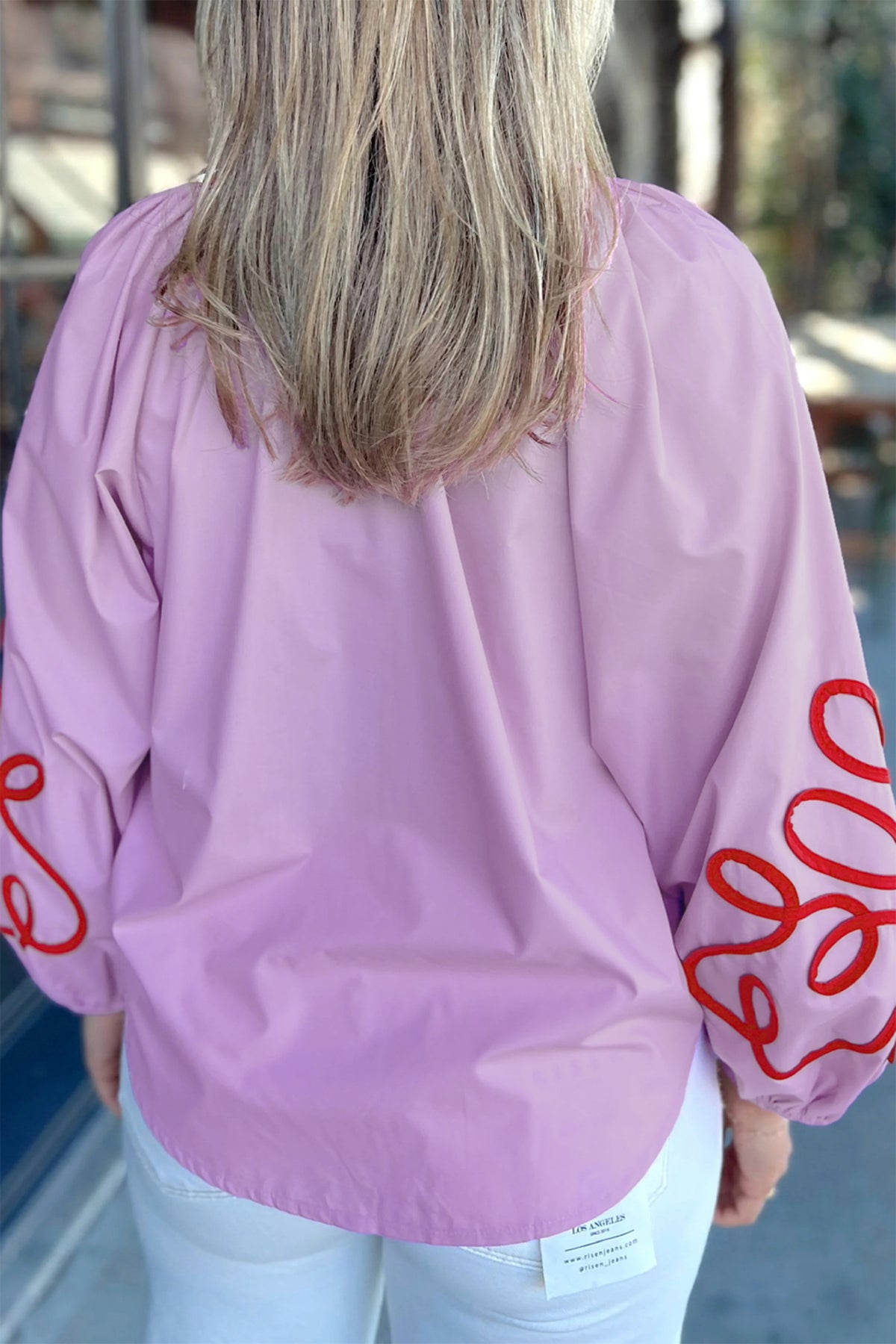 Blusa con contraste