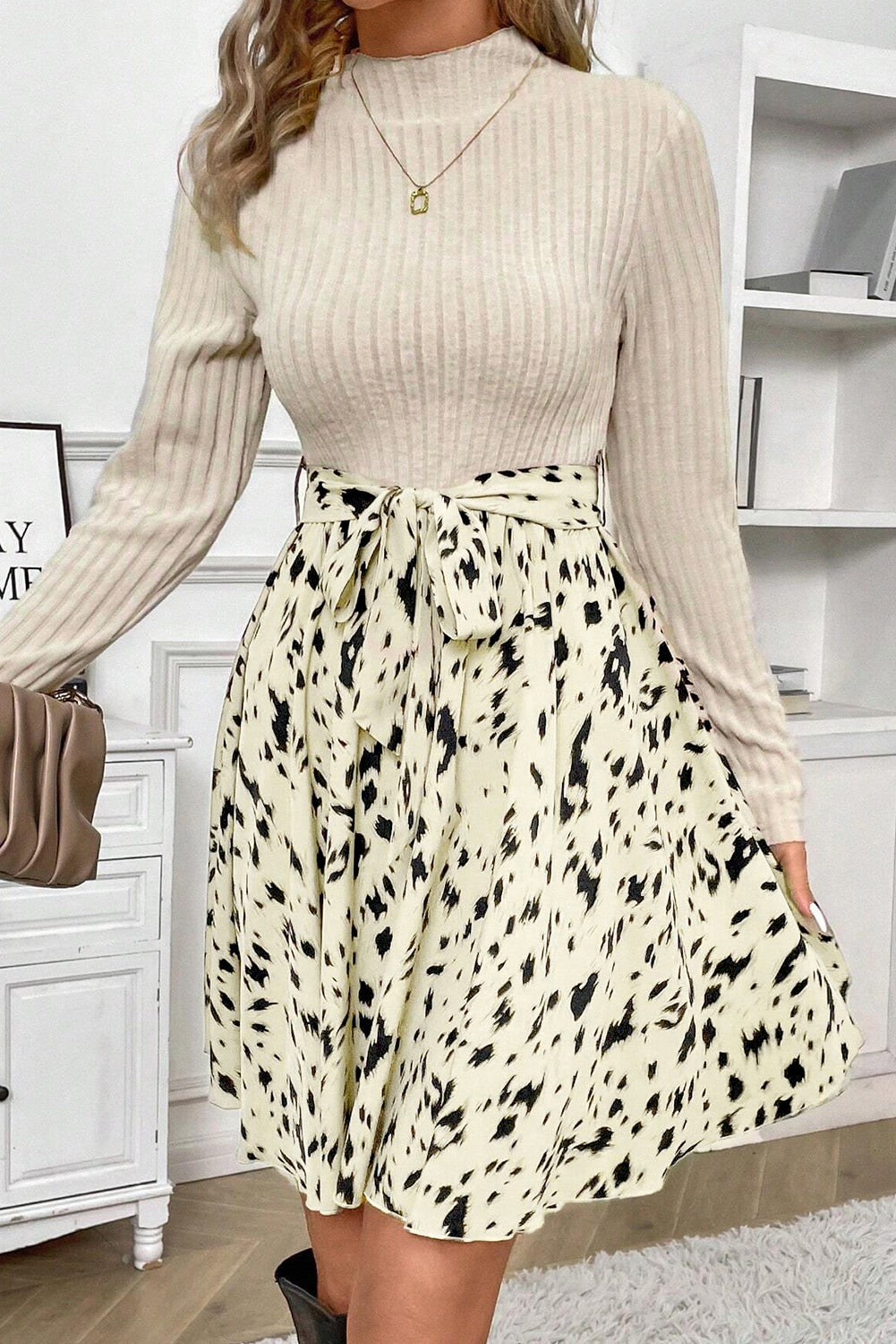 Vestido combinado