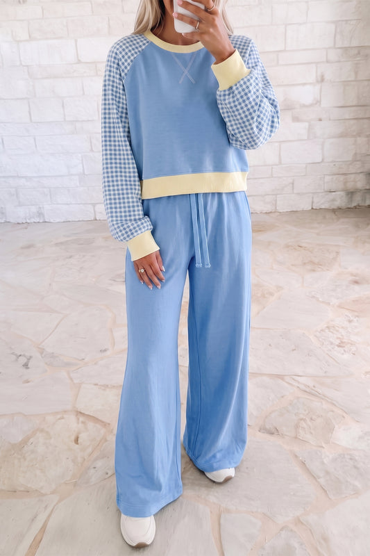 Conjunto azul combinado