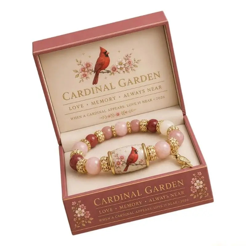 Pulsera de cuentas de cristal de BB Bellezachic en una elegante caja de regalo, detallada y brillante, ideal para regalo o uso personal.