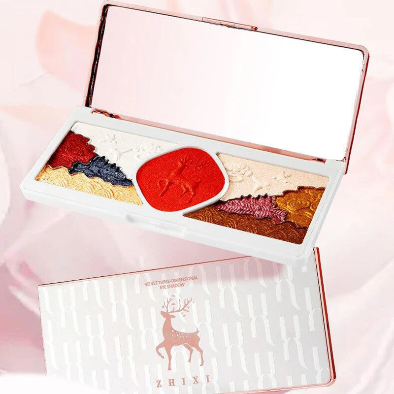 Set de maquillaje BB Bellezachic de 20 piezas en caja de regalo, incluye sombras, brushes y productos para rostro y labios.