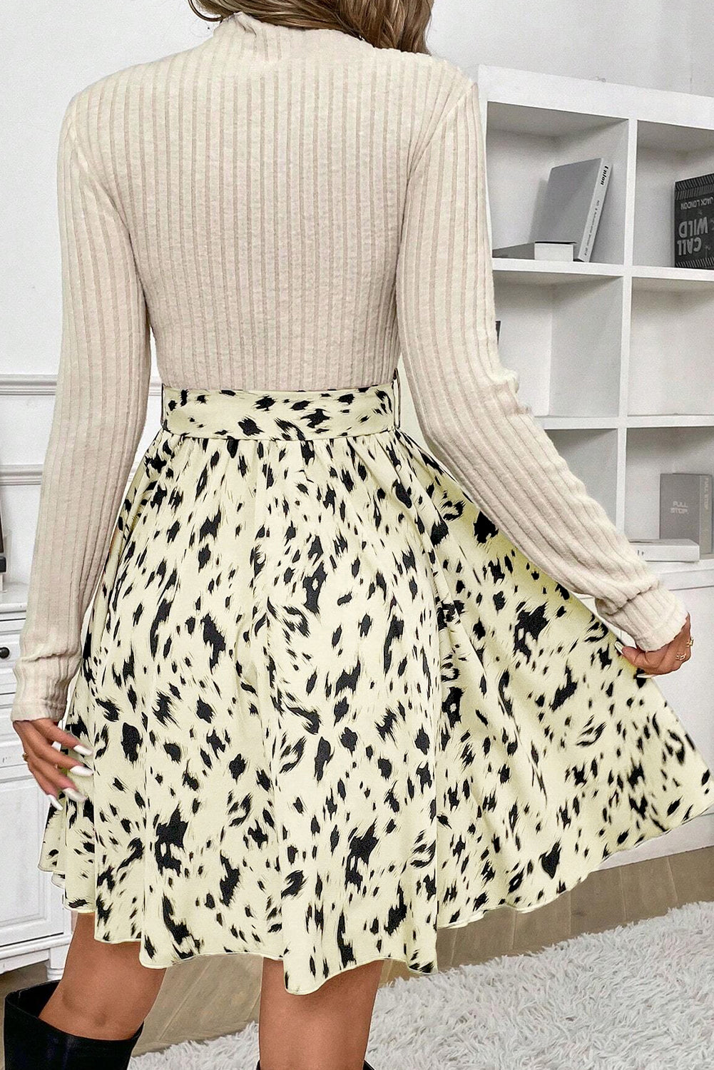 Vestido combinado