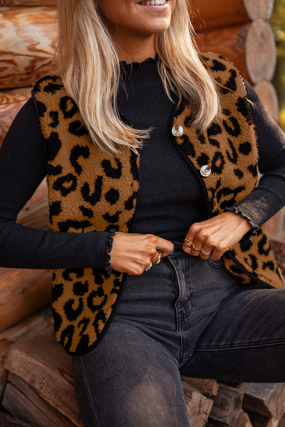 Chaleco leopardo