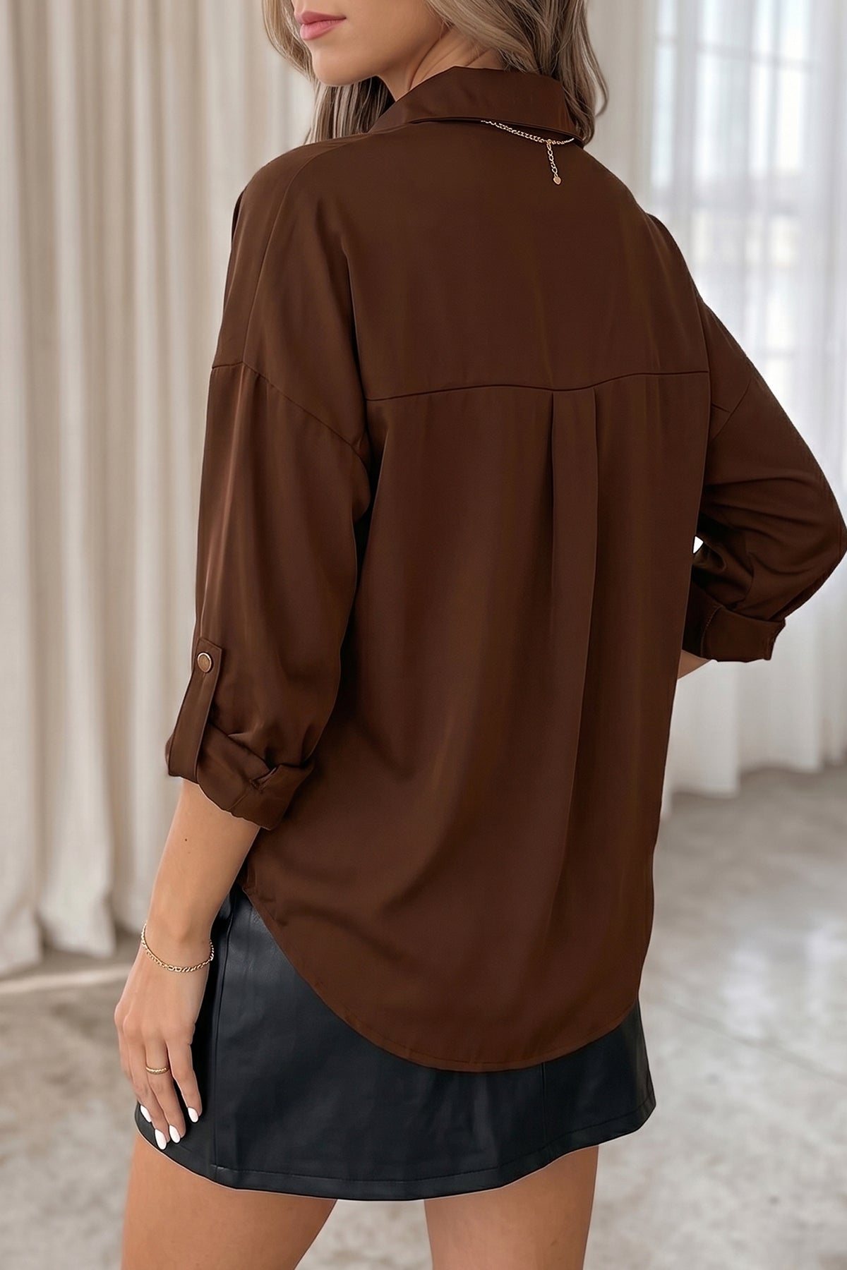 Camisa café